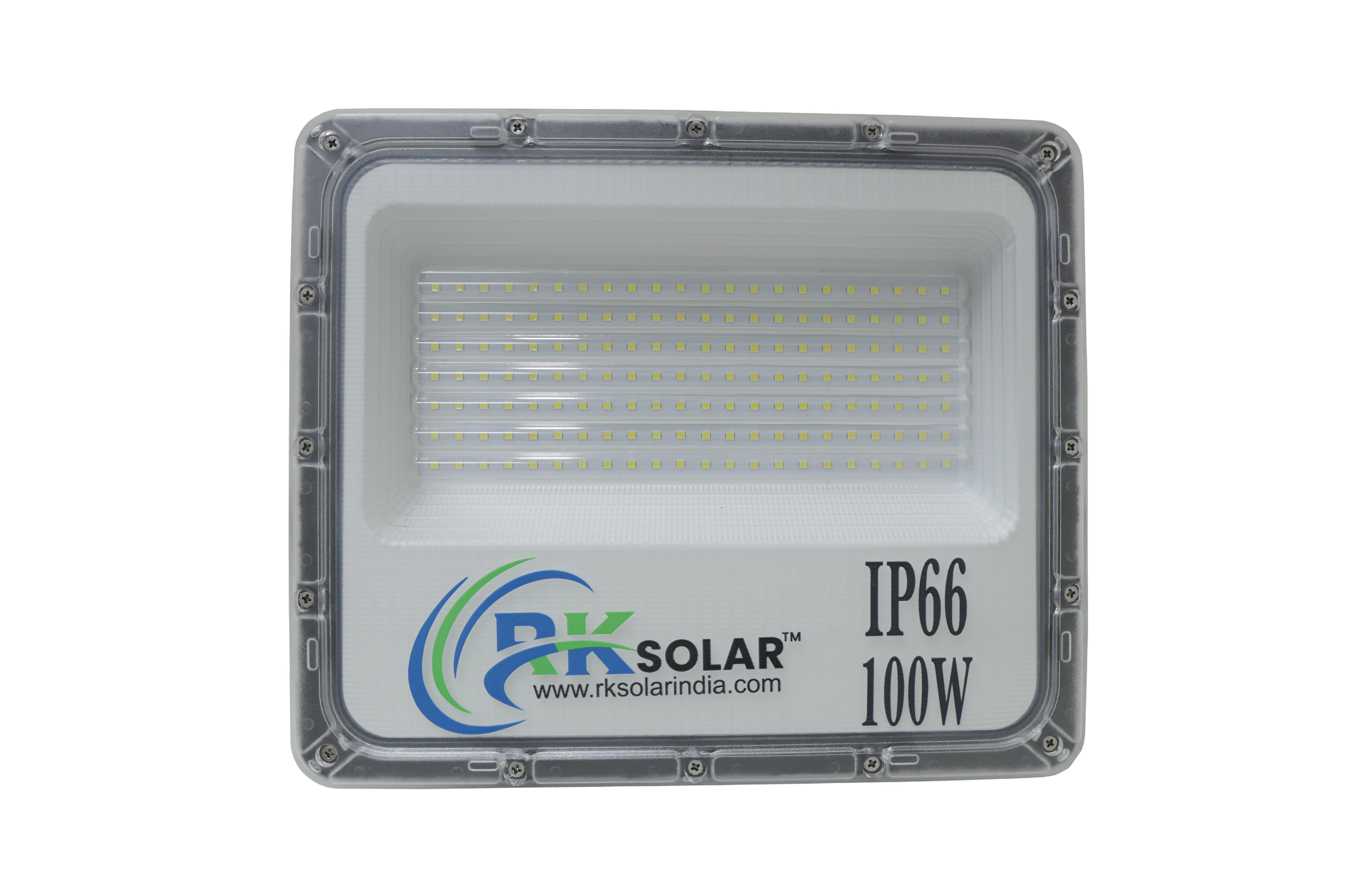 RK SOLAR 100 WATT Ultra Bright Outdoor LED Flood Light for Warehouses, Stadiums & Open Areas | IP66