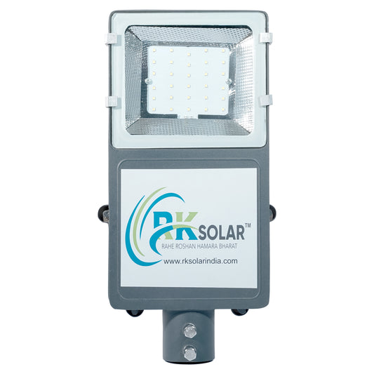RKSSL-0005-RK 20 WATT SOLAR SEMI- INTEGRATED  STREET LIGHT INBUILT BATTERY HALF GLASS IP66 (ALLUMINIUM BODY)