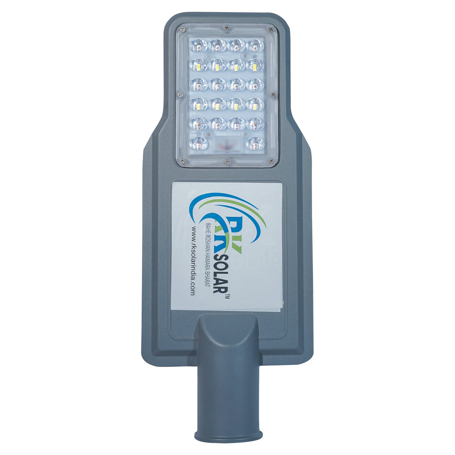 RKSSL-0012-RK 30 WATT SOLAR SEMI- INTEGRATED  STREET LIGHT INBUILT BATTERY LENS MODEL IP66 (ALLUMINIUM BODY)
