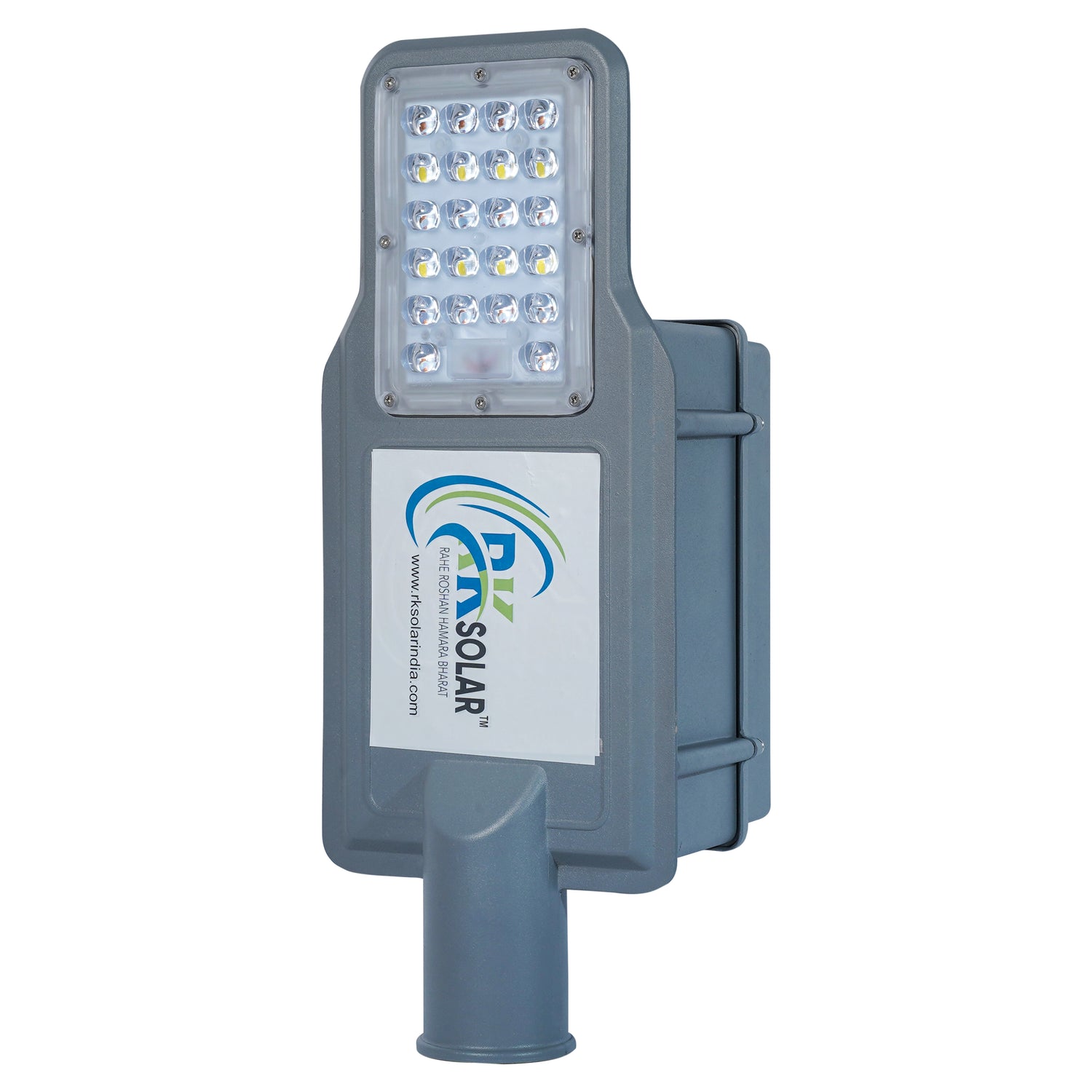 RKSSL-0012-RK 30 WATT SOLAR SEMI- INTEGRATED  STREET LIGHT INBUILT BATTERY LENS MODEL IP66 (ALLUMINIUM BODY)