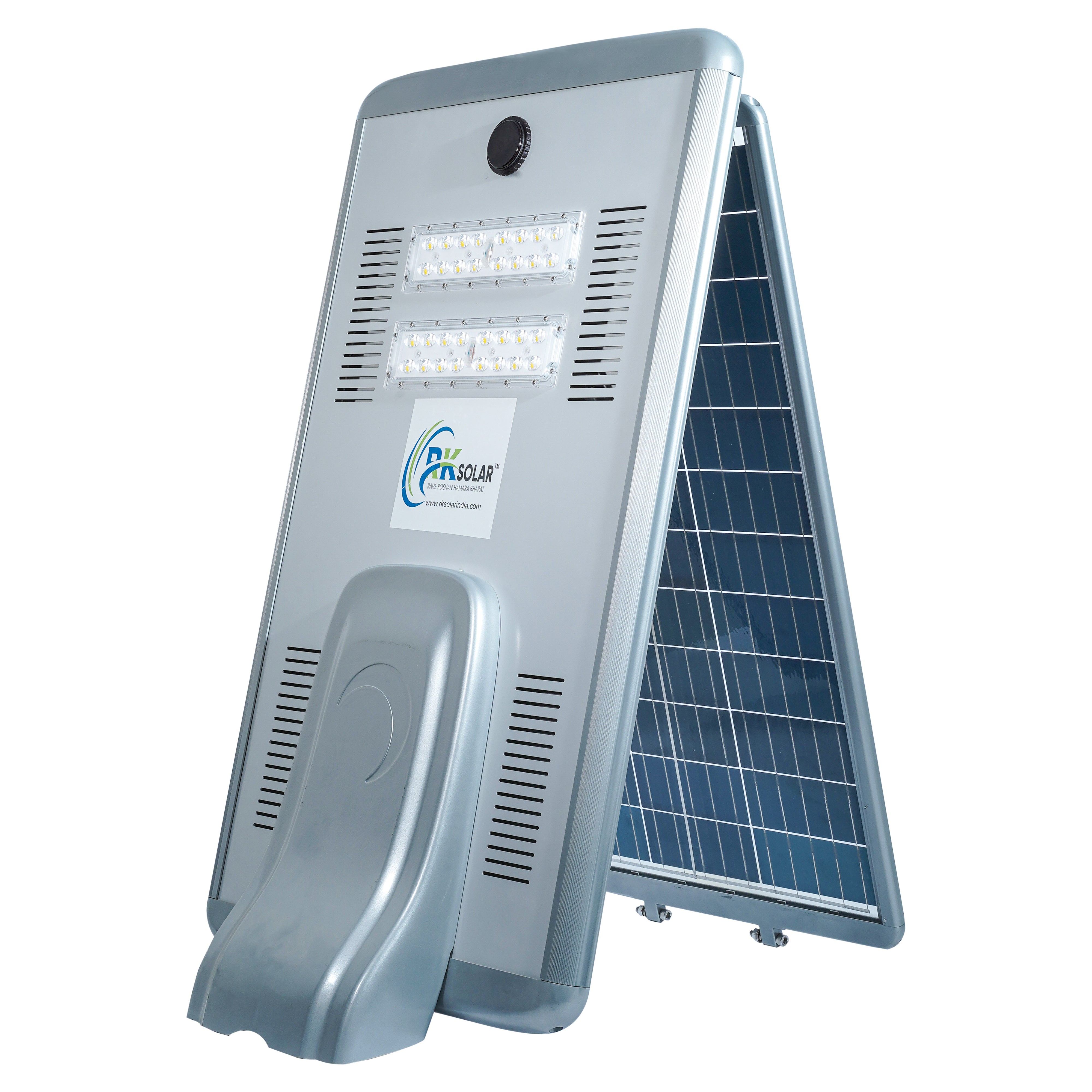 RKSSL-0017- RK 36 WATT  SunFold All-in-One Solar Street Light  INBUILT BATTERY DUPLEX MODEL IP66 (ALLUMINIUM BODY)